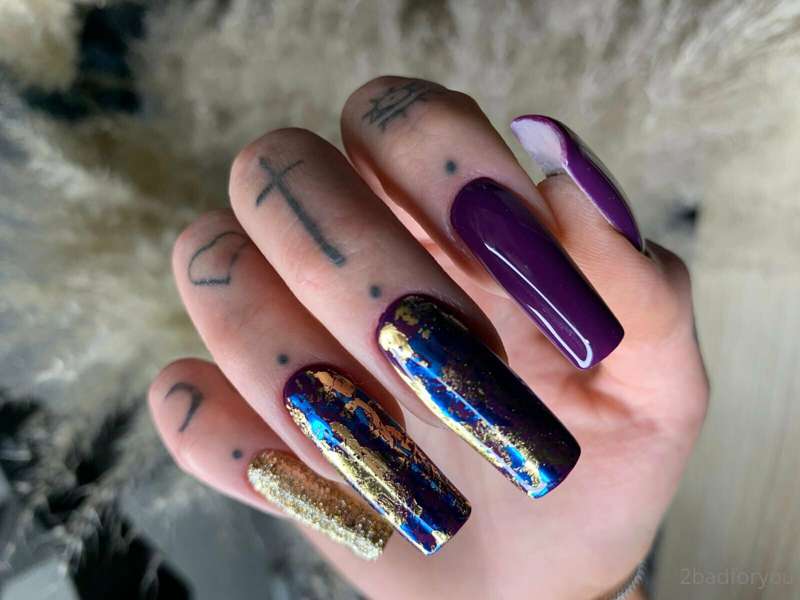Sorry, but I want to show my fresh acrylic long nails & pedi.. 4