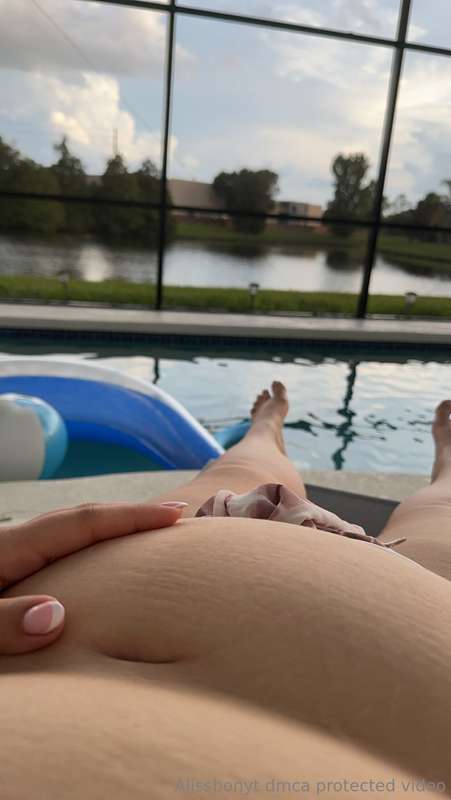 I wanna be back by the pool with a full tummy 