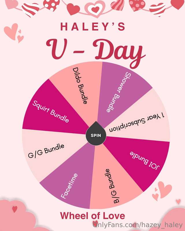 ♥️ HALEY'S V-DAY LUCKY WHEEL SPIN ♥️you already know i'm ser..