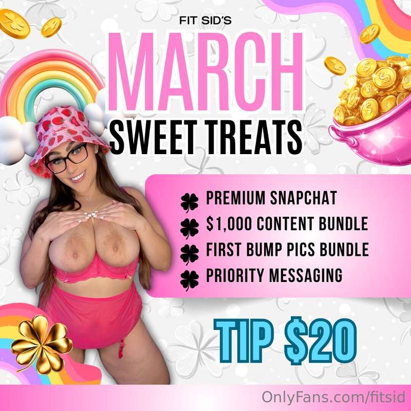 🍬 MARCH VIP SWEET TREATS 🤰🏻💦This deal is ONLY VALID while th..