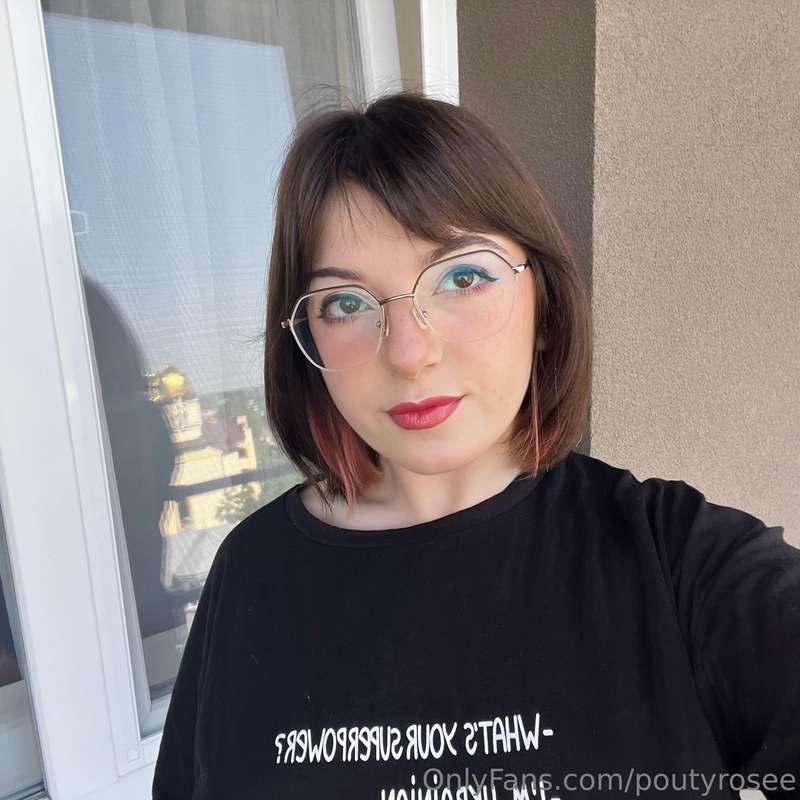 It's so hot outside, I went out on the balcony to get some f..