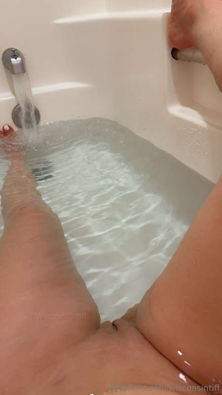Good morning, my body is achy so I’m soaking in the tub
