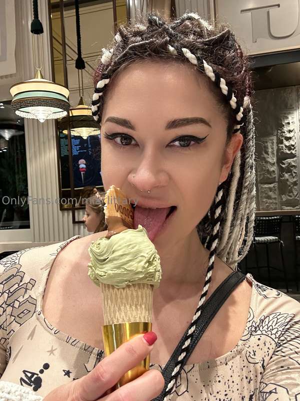 My passion is lick something.... today was ice cream🍧Tomorro..