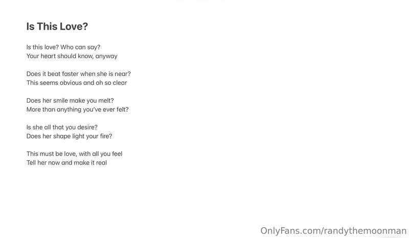 Is This Love?