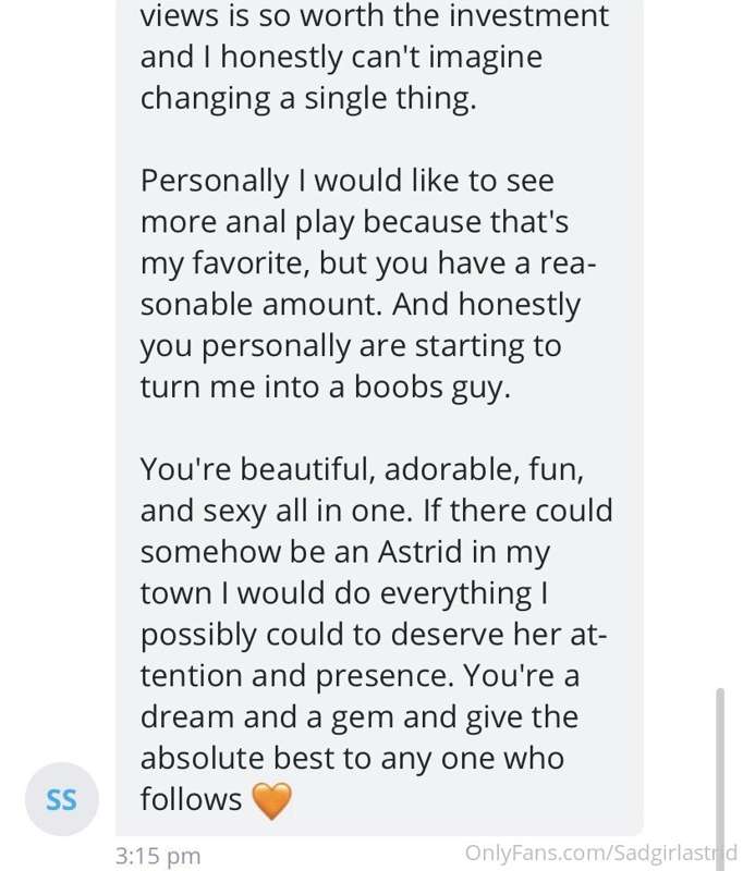 A few different reviews of my nudes page 😌🍒 4