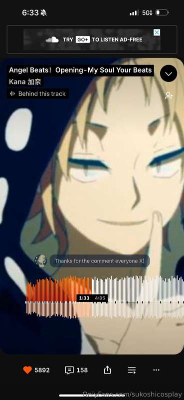 good morning my loves!!!! My roommate is watching anime a lo.. 2