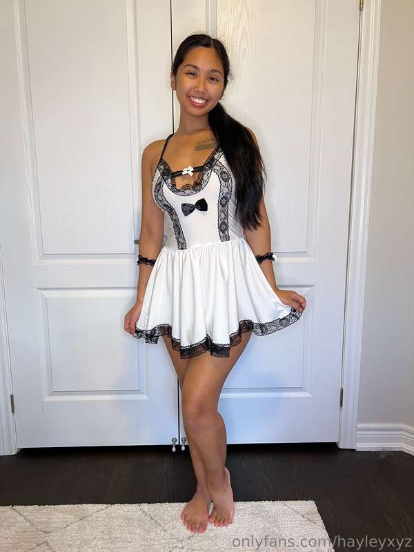 I'd make a cute maid... You have to pay extra if you want yo.. 7