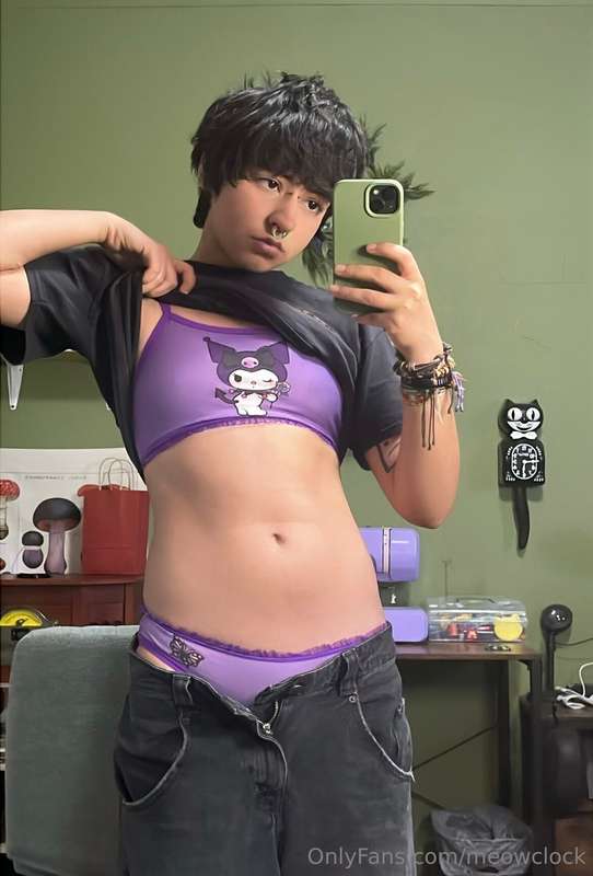 make me wear girly underwear and a bra under my clothes like.. 7