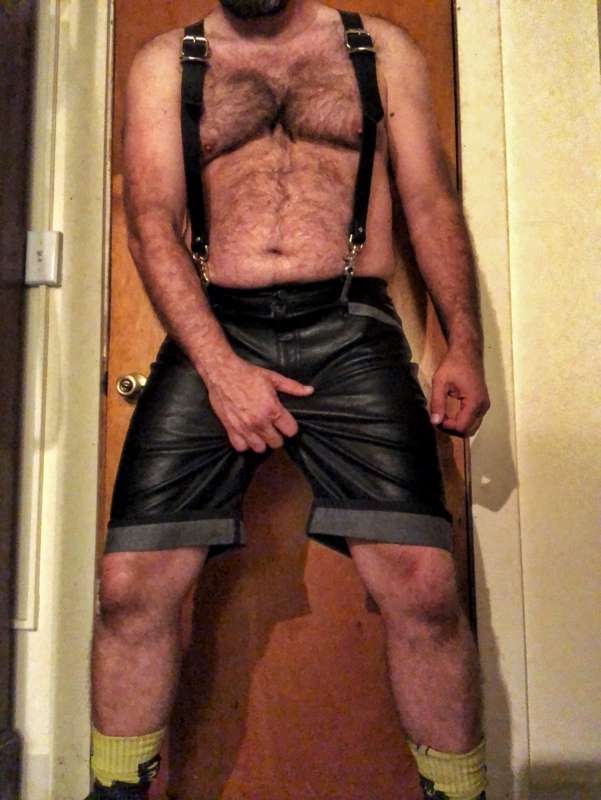 Got a new pair of leather shorts to match the wallet I got f.. 3