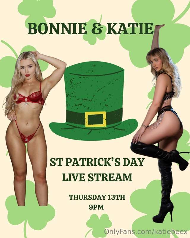 LIVE TONIGHT!! We are doing our St Patrick Day live from Dub..