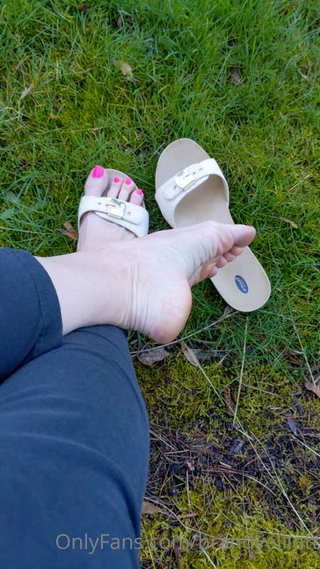 Dr. Scholl's Flip Flops Play Pink Toes  

Top down view of m..