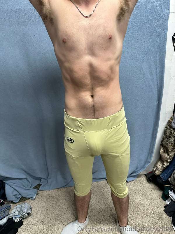 The new private in football gear and a wrestling singlet! 4