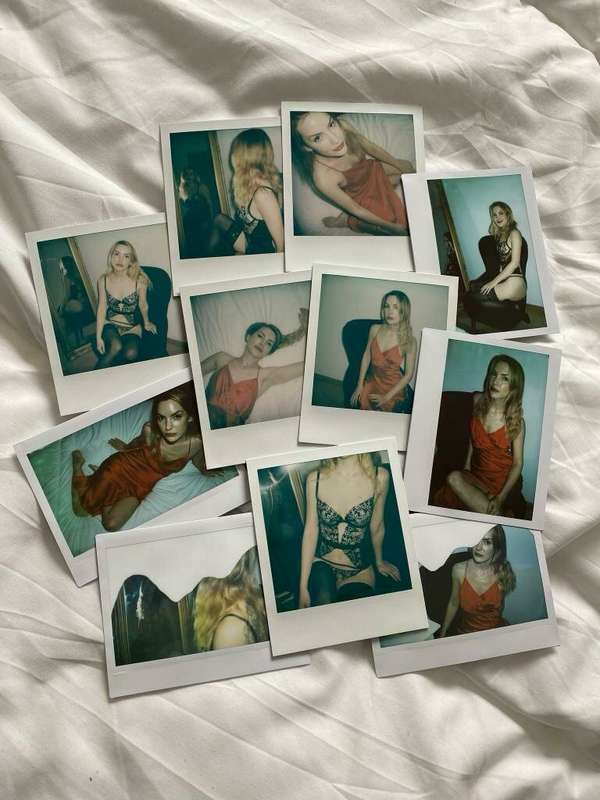 Some Polaroids María Riot took of me. They were exhibited at..