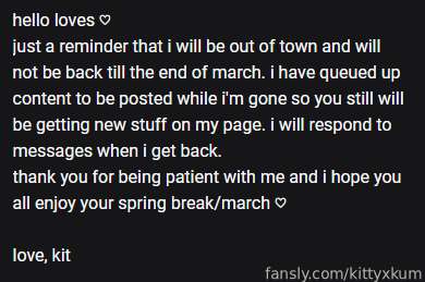 Kittyxkum - Fansly - 15 Mar, 2023