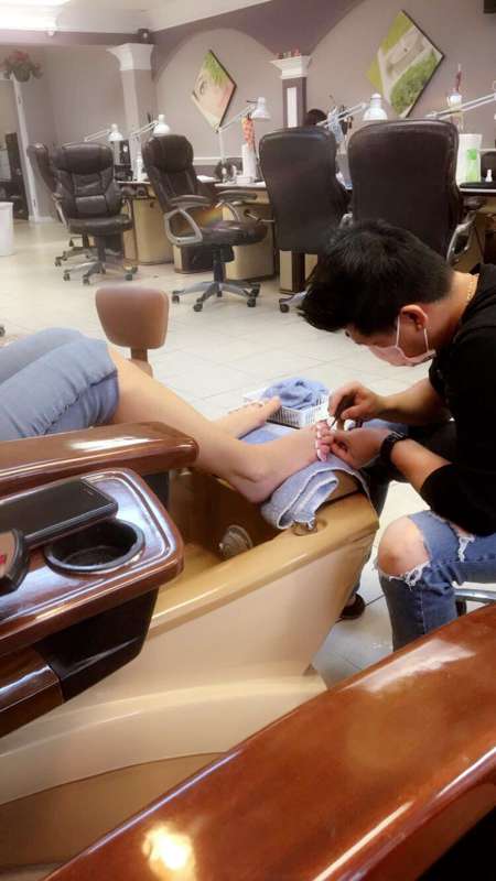 BTS of our perfect feet being pampered  1