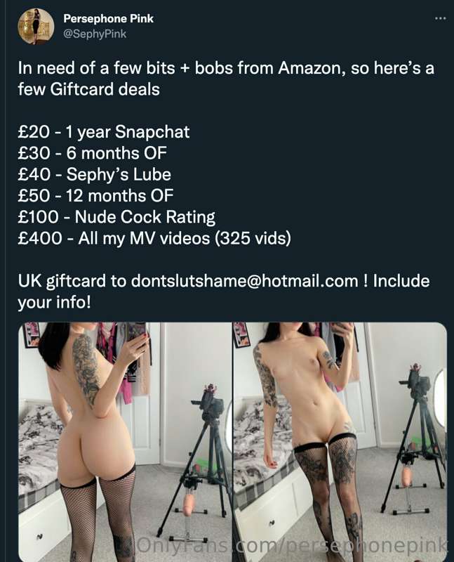 A few flash amazon deals ! UK giftcard only to dontslutshame..