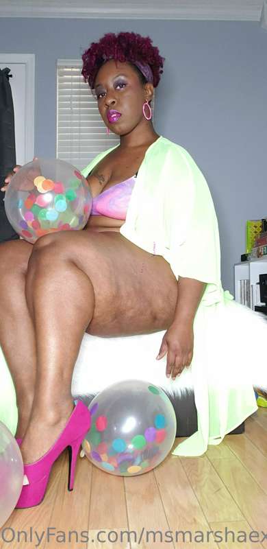 Sexy photo set before I popped balloons! 15