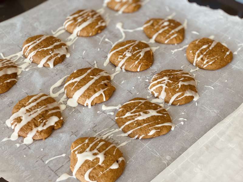 Homemade pumpkin cookies for my Halloween contest winners! O.. 8