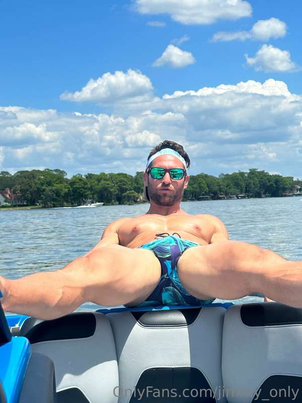Speedo Saturday on the lake