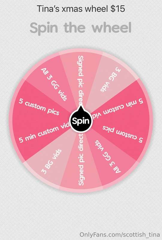 🎅🏽 Tip $15 to spin my Xmas wheel 🎅🏽  Or tip $20 and get 2 sp..