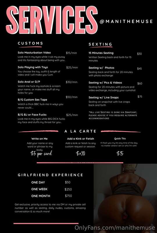 TIP MENU! Please read & DM me if you have questions! All CUS.. 2