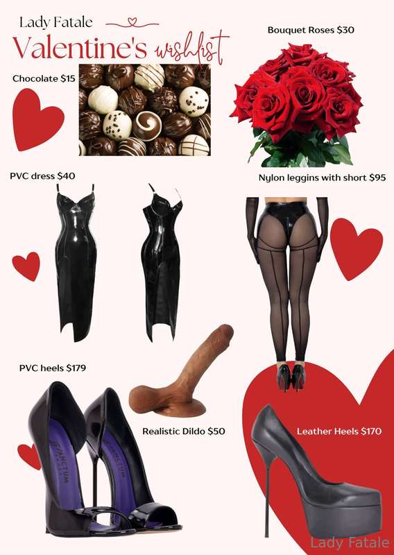 🌹FEBRUARY - VALENTINE'S WISH LIST🌹On this coming Valentine's.. 1