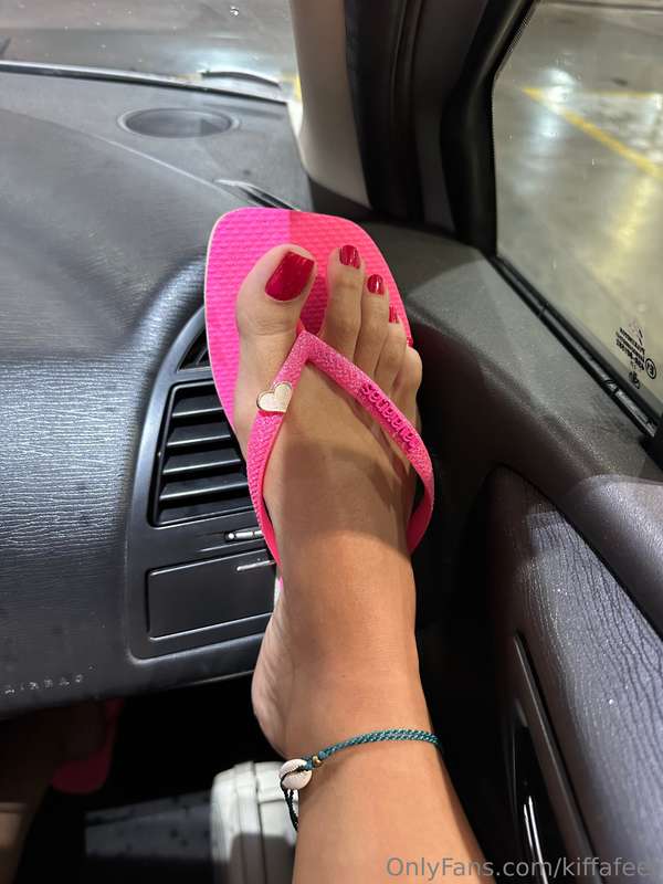 Could you drive your car with my feet on it?  1