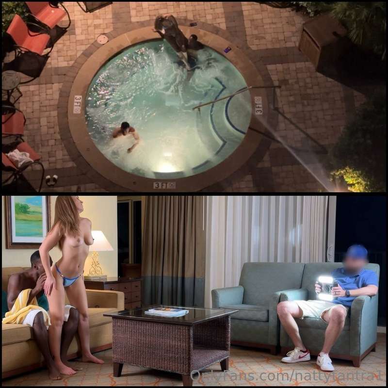 Started at the hot tub and ended up in my room. Here's an ex..