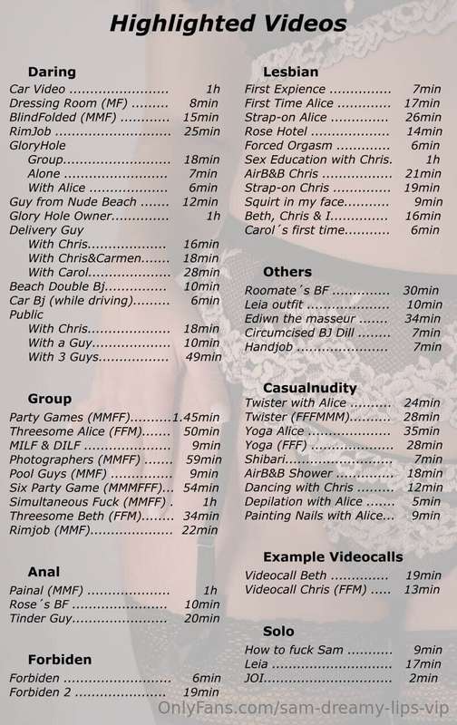 I'm also working on a new menu. I'm planning on making less ..