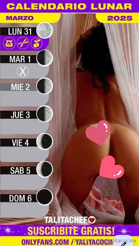 Ya tenés tu calendario lunara de MARZO 2025 para Potenciar💪 .. 9