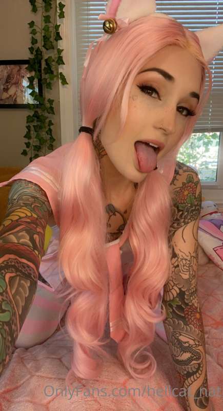 Practicing my Belle Delphine cosplay 💋 I followed an “e girl.. 12