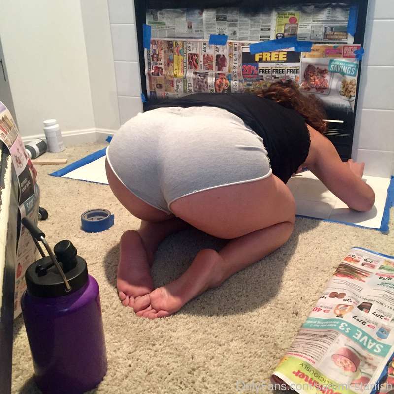 Apparently the only help I’m going to get painting the firep..