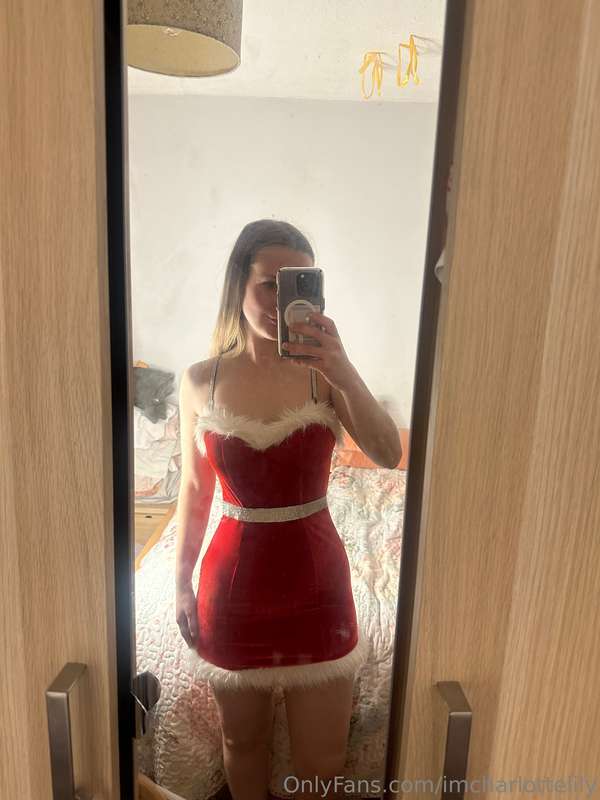Trying on new Xmas clothes