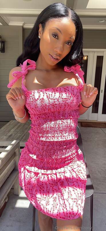 💗Loving my pink sun dress💗