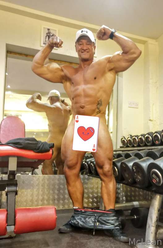 Naked in the gym, naughty flexing just $12 today 🍆🍆