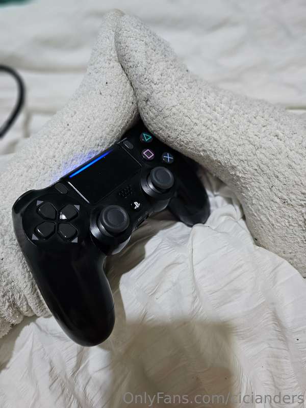 Fluffy socks, pussy and controller....which do you choose?? 1