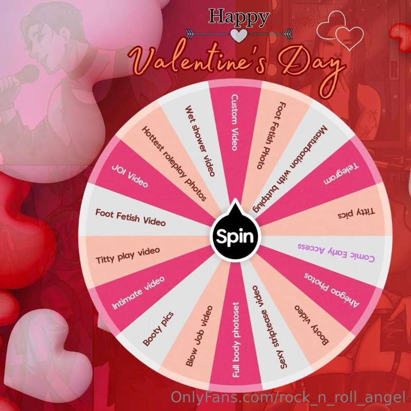 🎁 SPIN & WIN: LUCKY VALENTINE!💘🎡✨💞 Spin the wheel and win am..