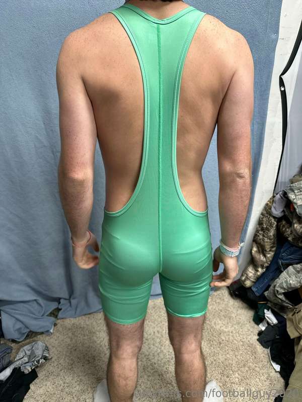The new private in football gear and a wrestling singlet! 17