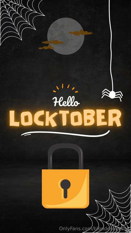 Hey there! It's LOCKTOBER!Get ready to be locked away for a .. 1
