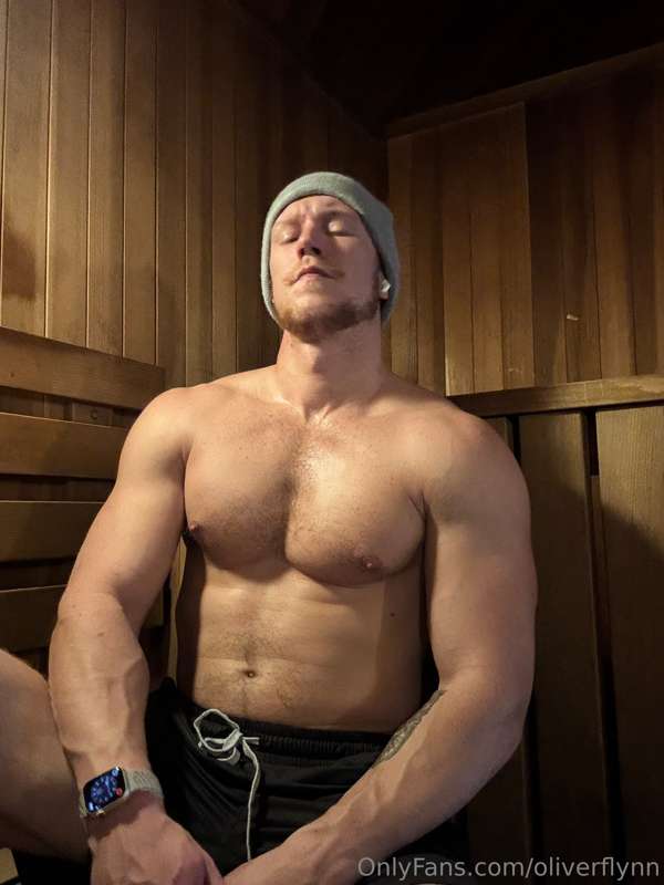 the sauna becomes hotter once I step into it 🔥