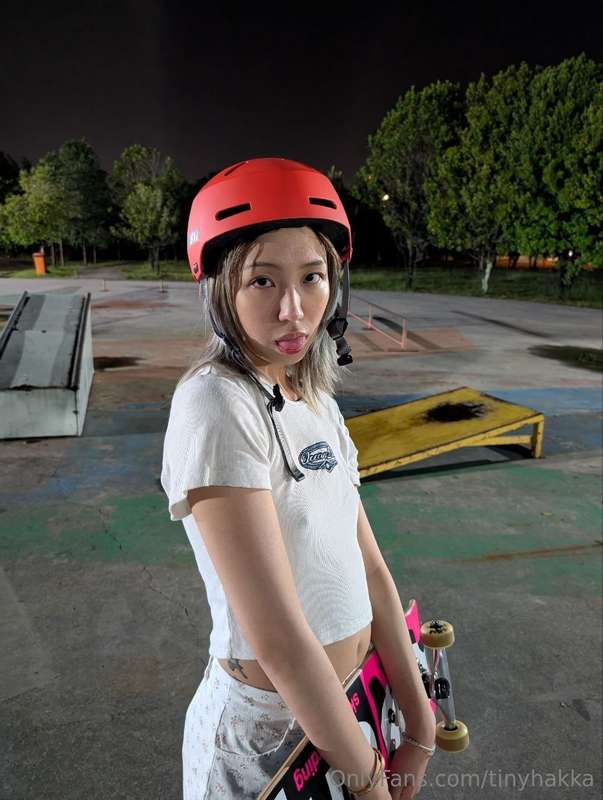 i went skateboarding. I really suck at skateboarding but I w.. 2
