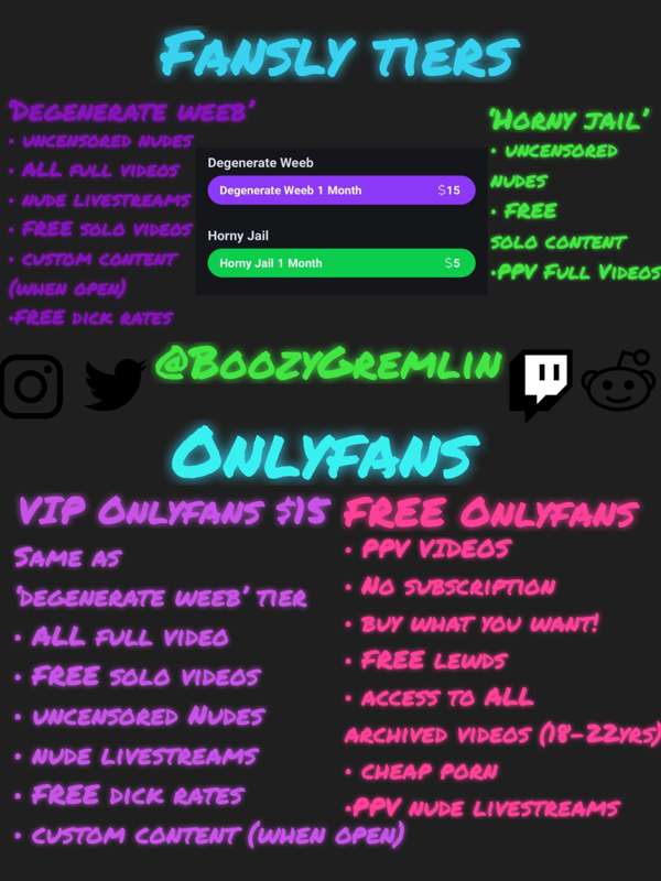 Boozygremlinx - Fansly - 21 Apr, 2023